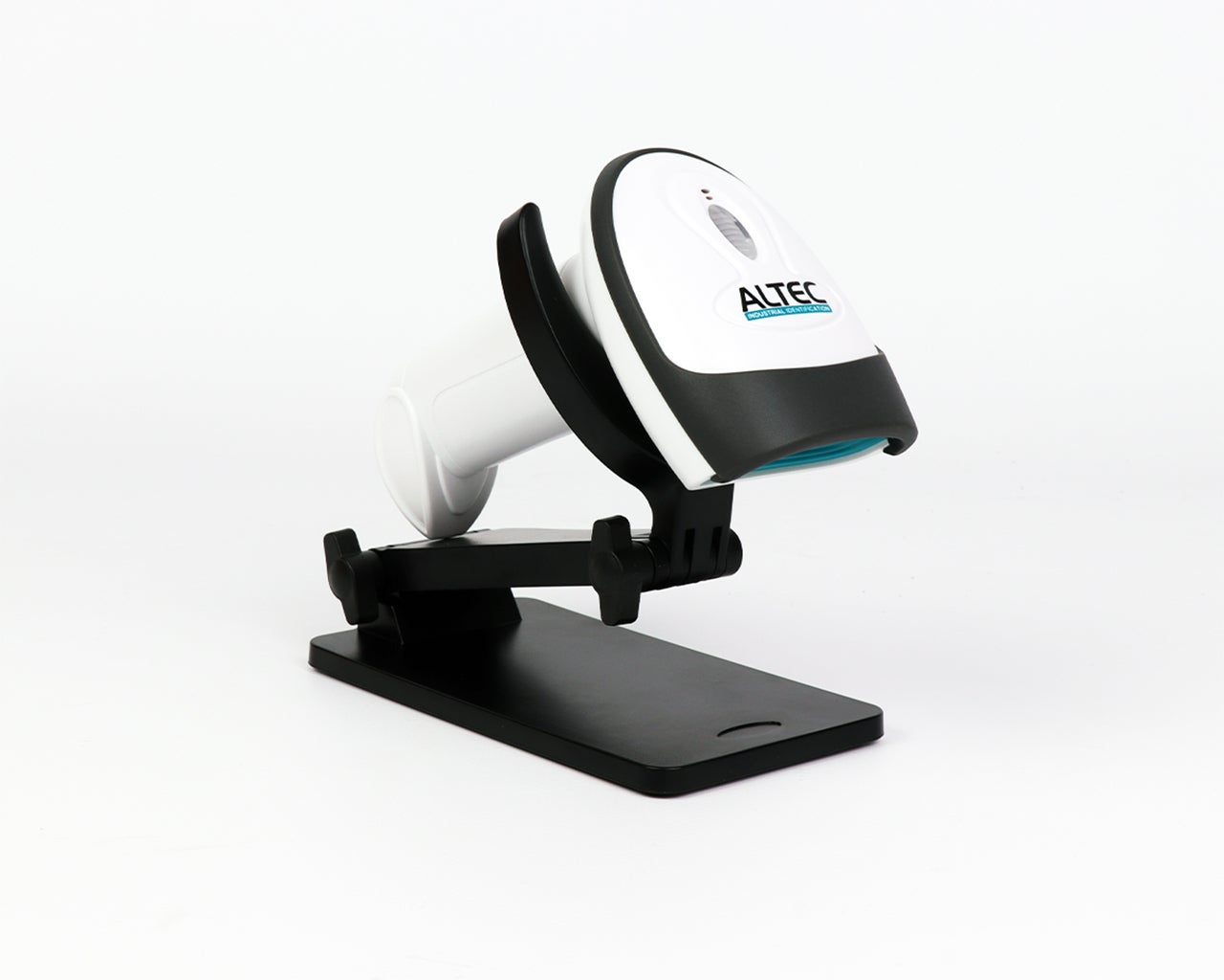 Altec barcodescanner geplaatst in een standaard